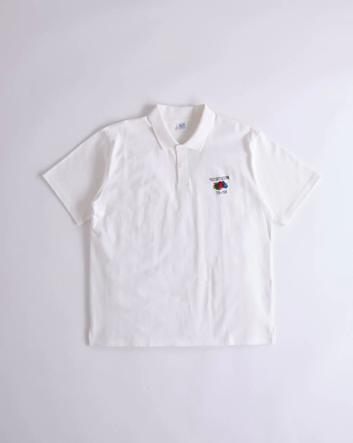 FRUIT OF THE LOOM Embroidery Polo(WHITE)