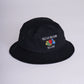 FRUIT OF THE LOOM Embroidery Bucket Hat(BLACK)