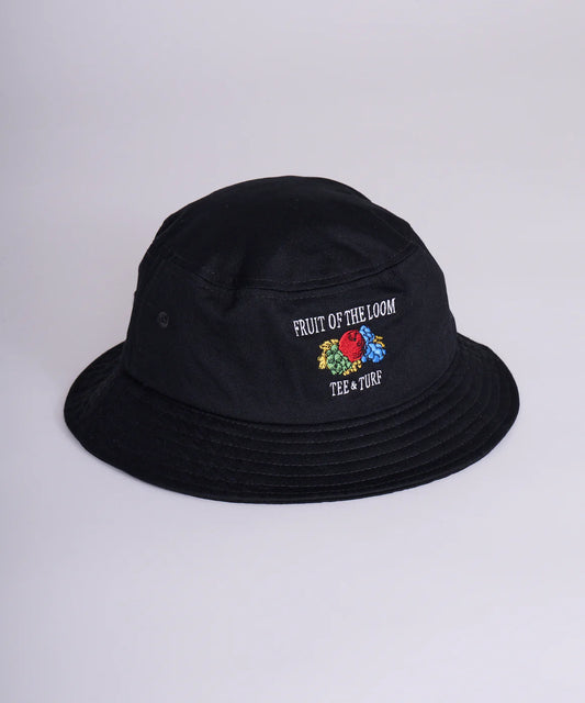 FRUIT OF THE LOOM Embroidery Bucket Hat(BLACK)