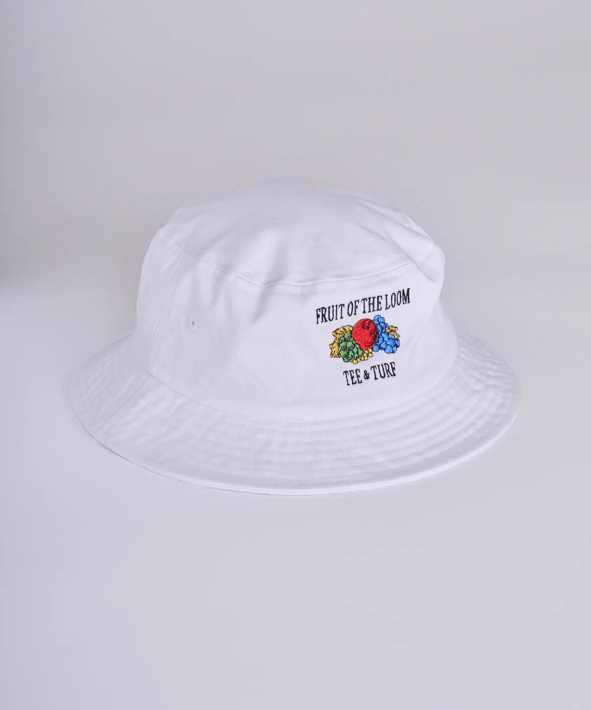 FRUIT OF THE LOOM Embroidery Bucket Hat(WHITE)