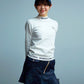 Option Viscose Mock Neck Sweater | WOMEN / WHITE