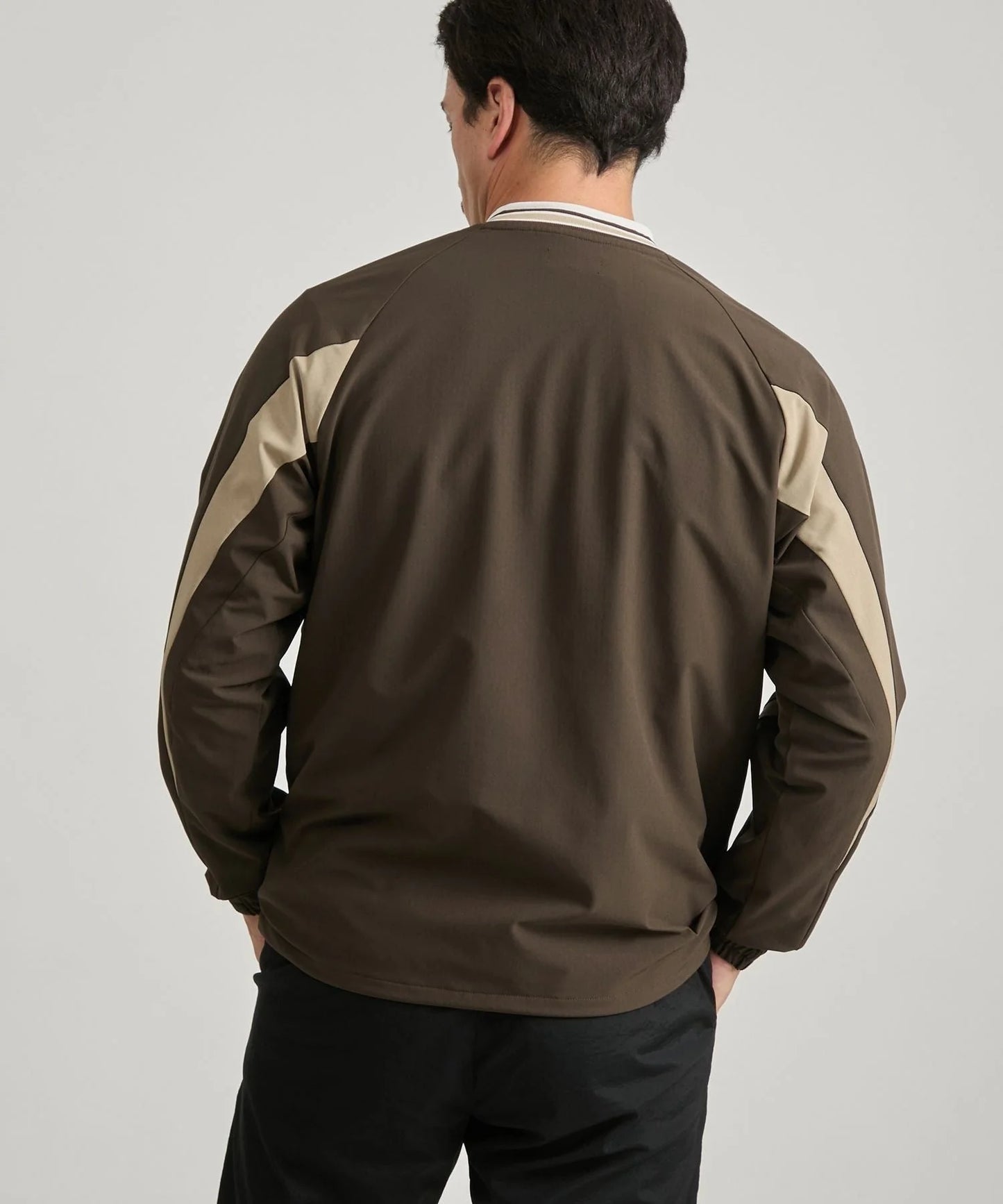STORM FLEECE LS Pull Over Brown