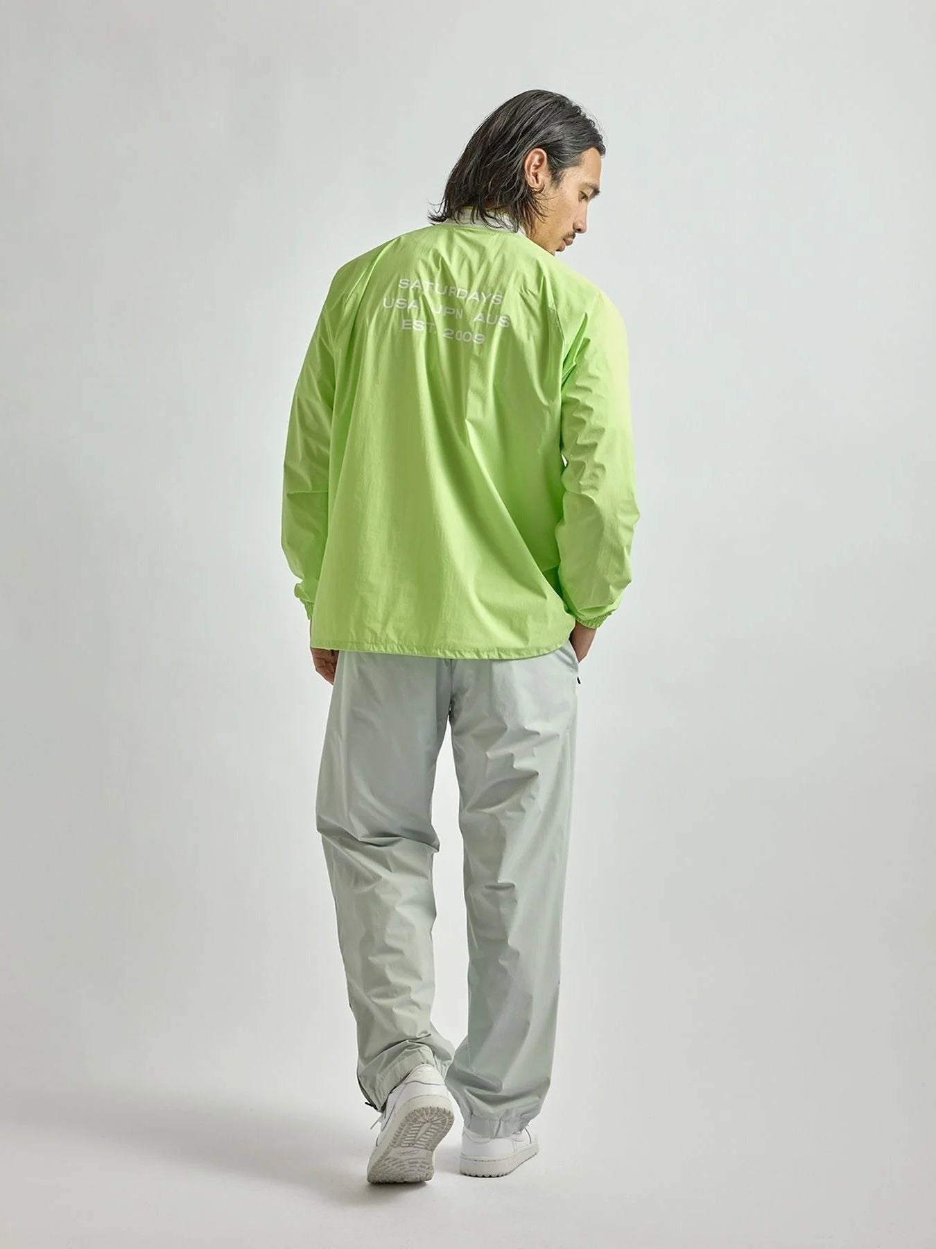 メンズ 2Way Stretch Pullover / YELLOW GREEN