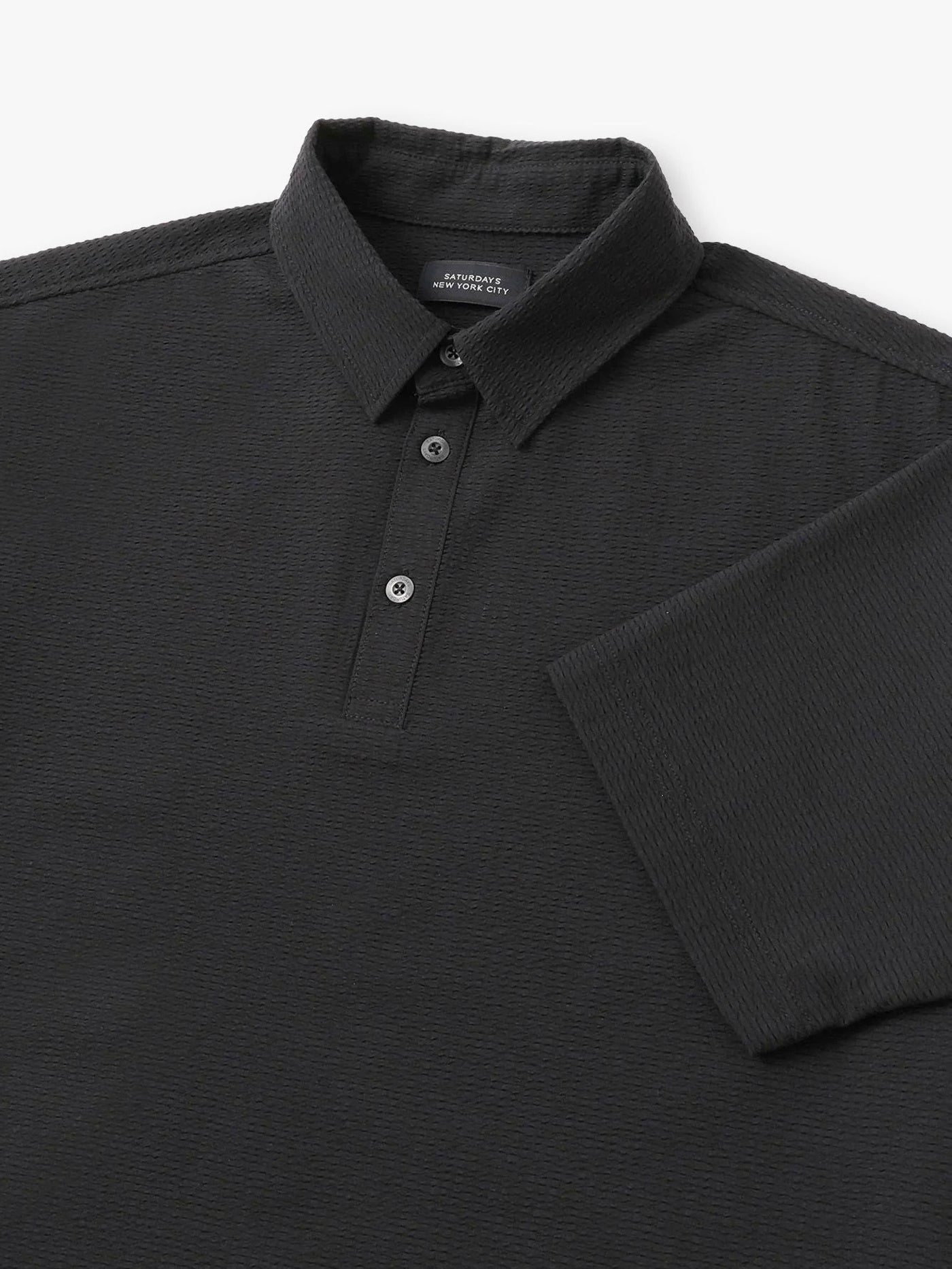 Seersucker Shirt / Black