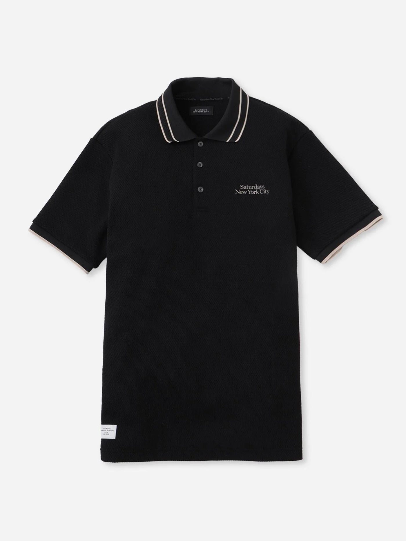SS T/C Thrmal Polo Shirt Black