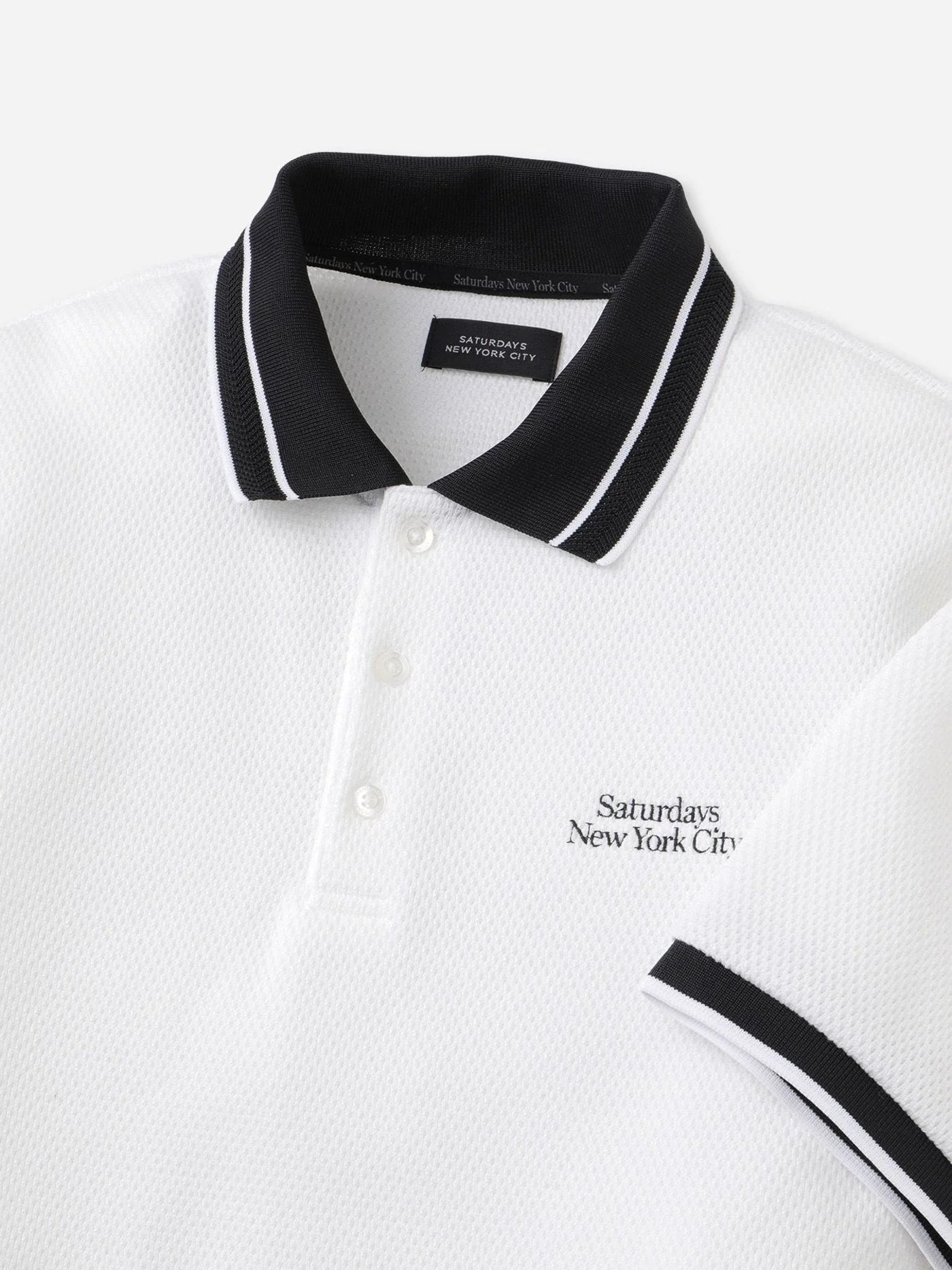 SS T/C Thrmal Polo Shirt White