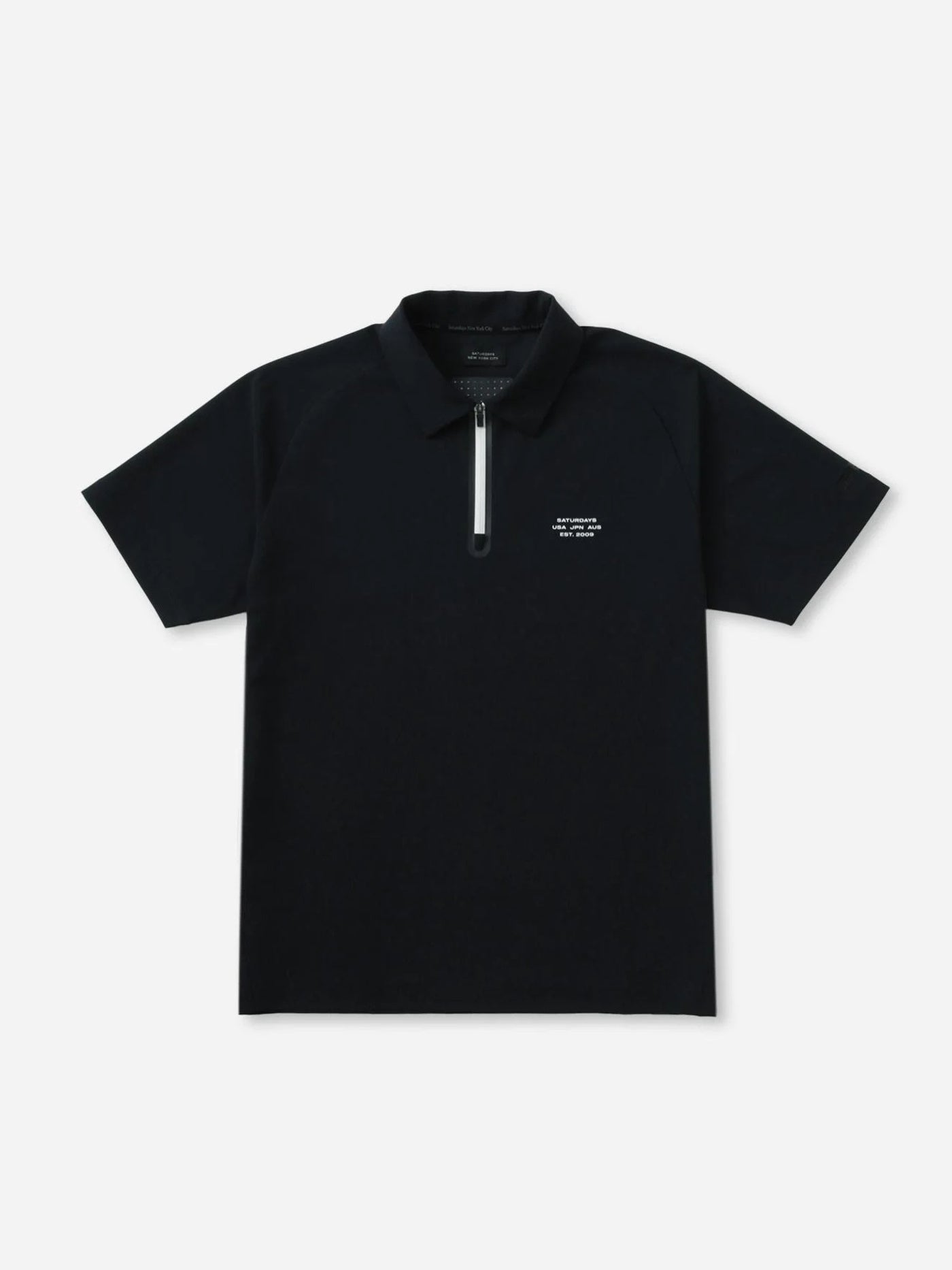 SS Half Zip Shirt /  Black