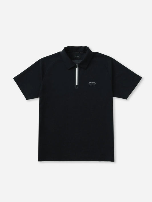 SS Half Zip Shirt /  Black