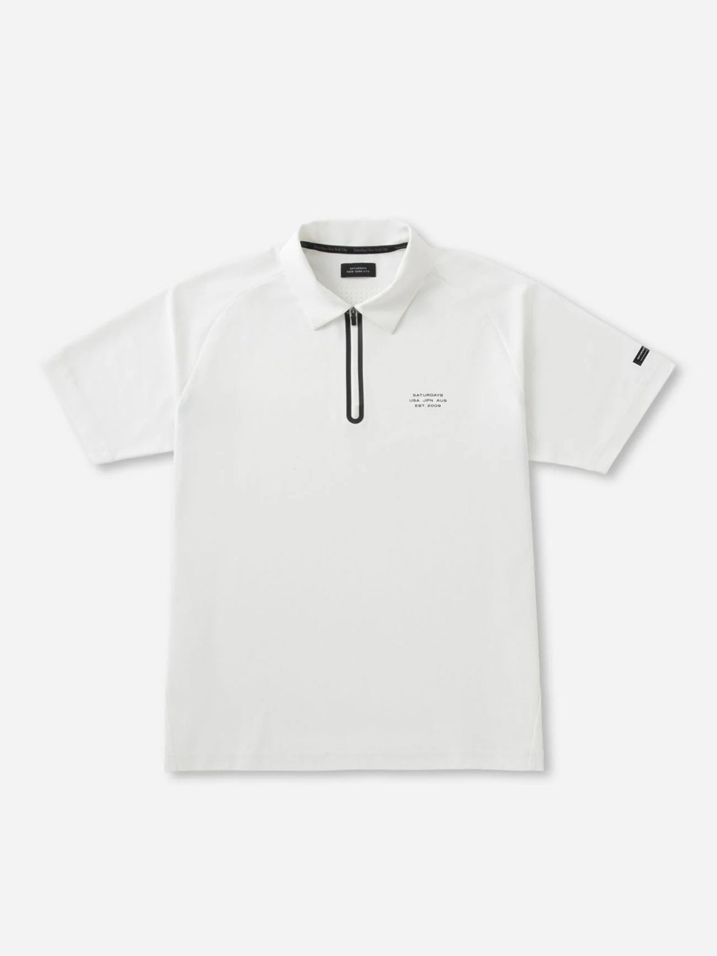 SS Half Zip Shirt /  White