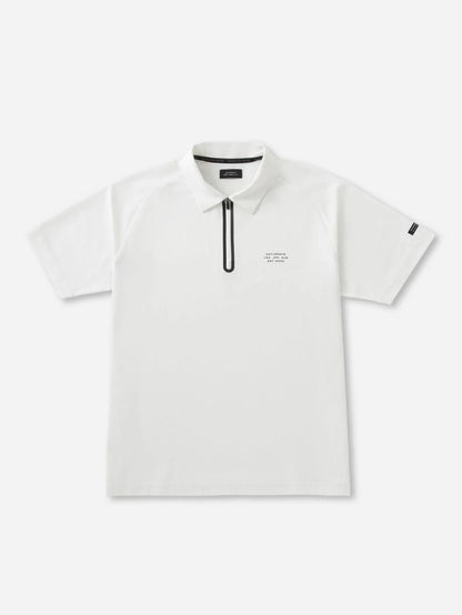 SS Half Zip Shirt /  White
