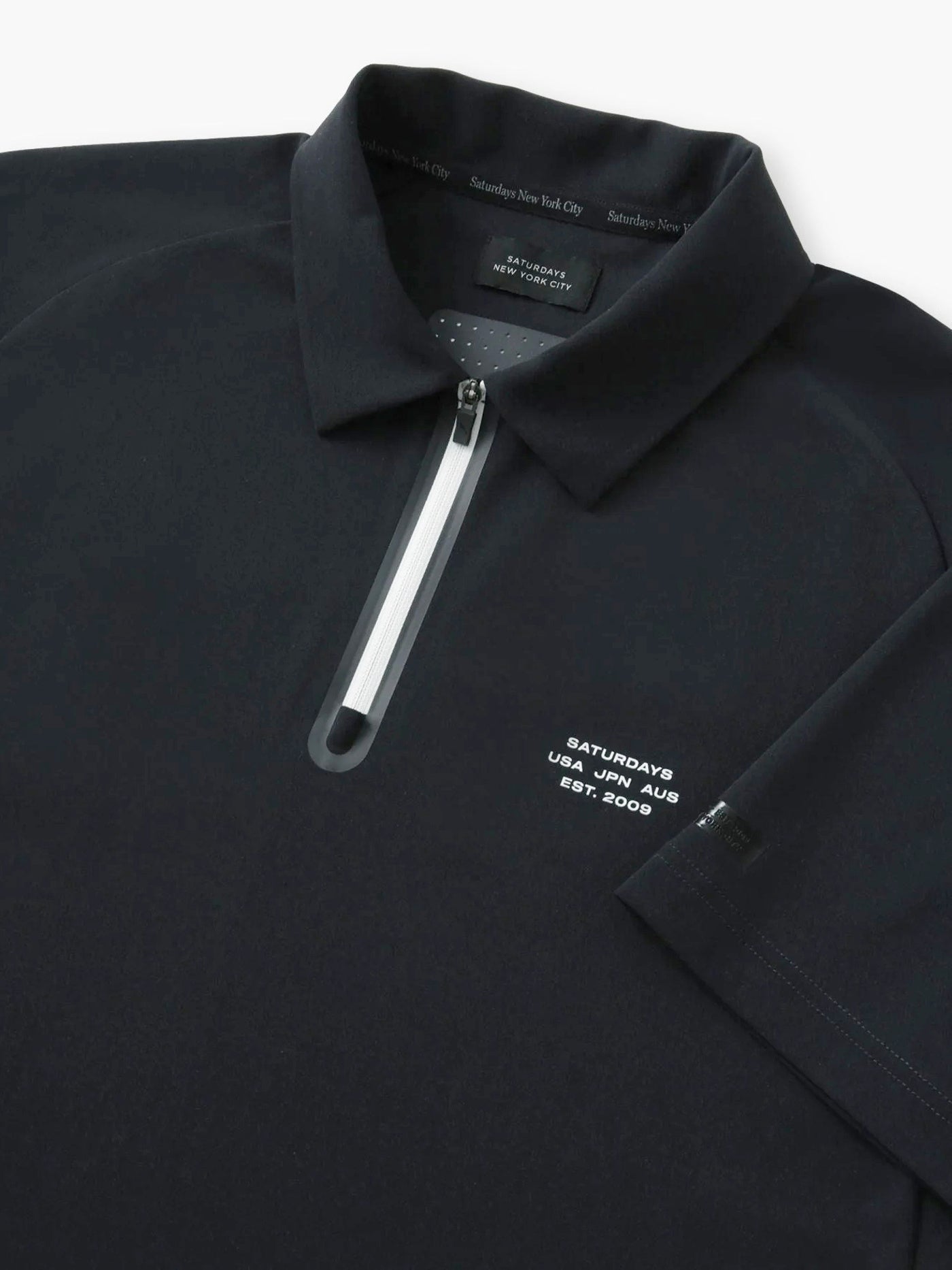 SS Half Zip Shirt /  Black