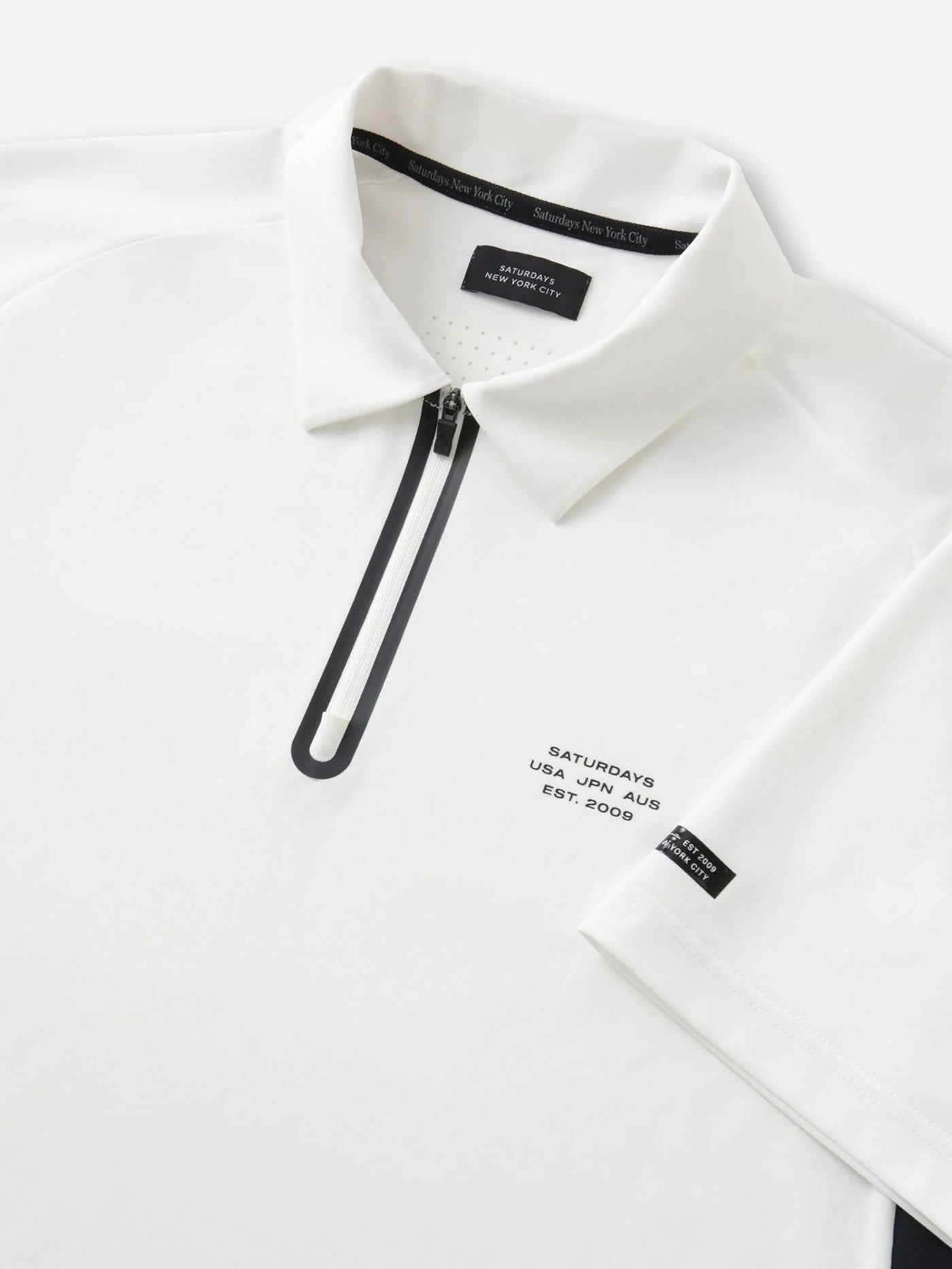 SS Half Zip Shirt / White – ADVANTAGE