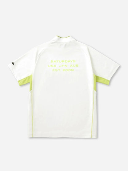 Ss Mock Neck Shirt /  White