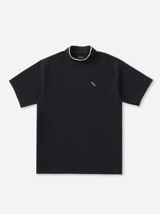 Ss Mock Neck Shirt /  Black