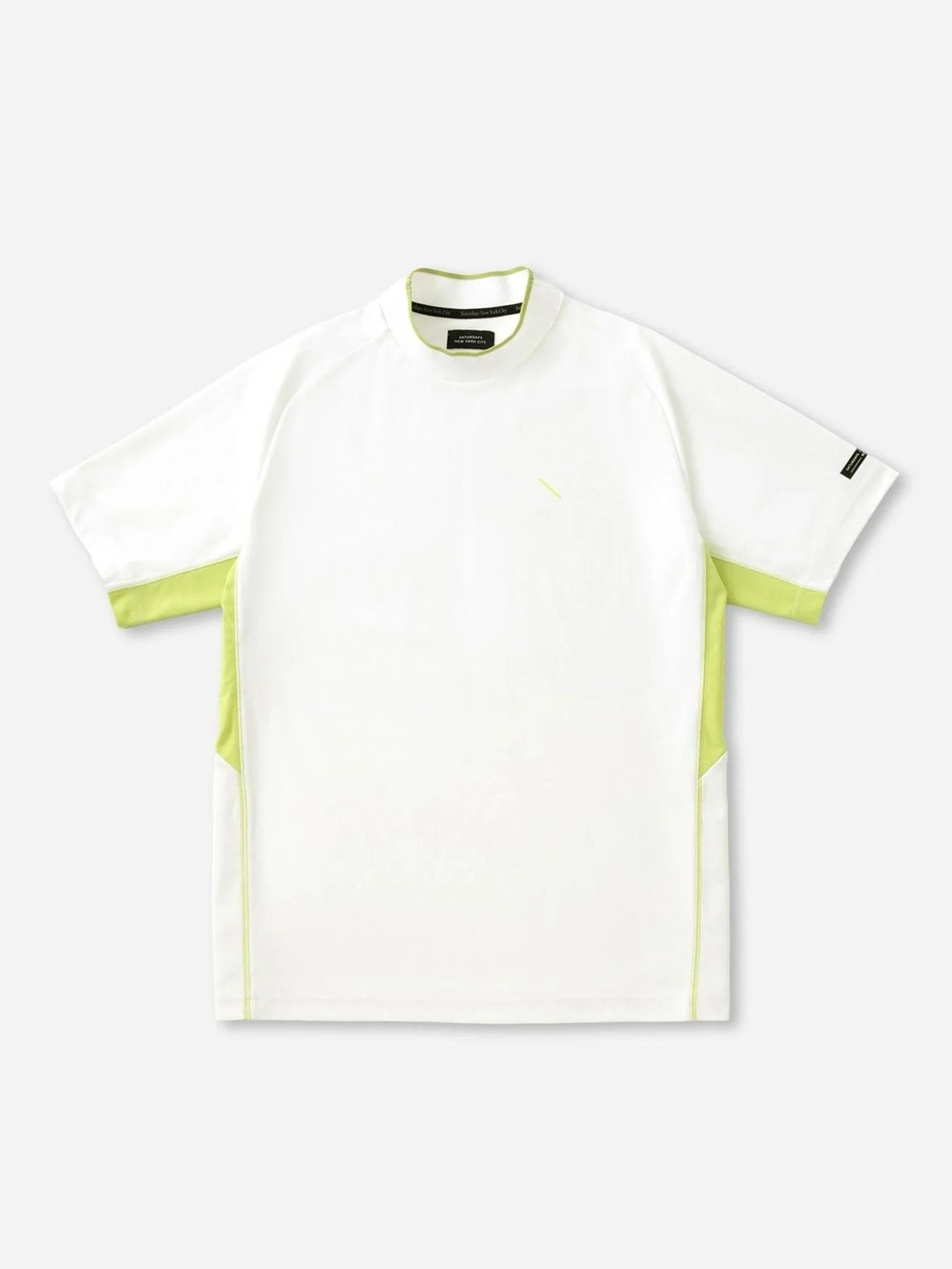 Ss Mock Neck Shirt /  White