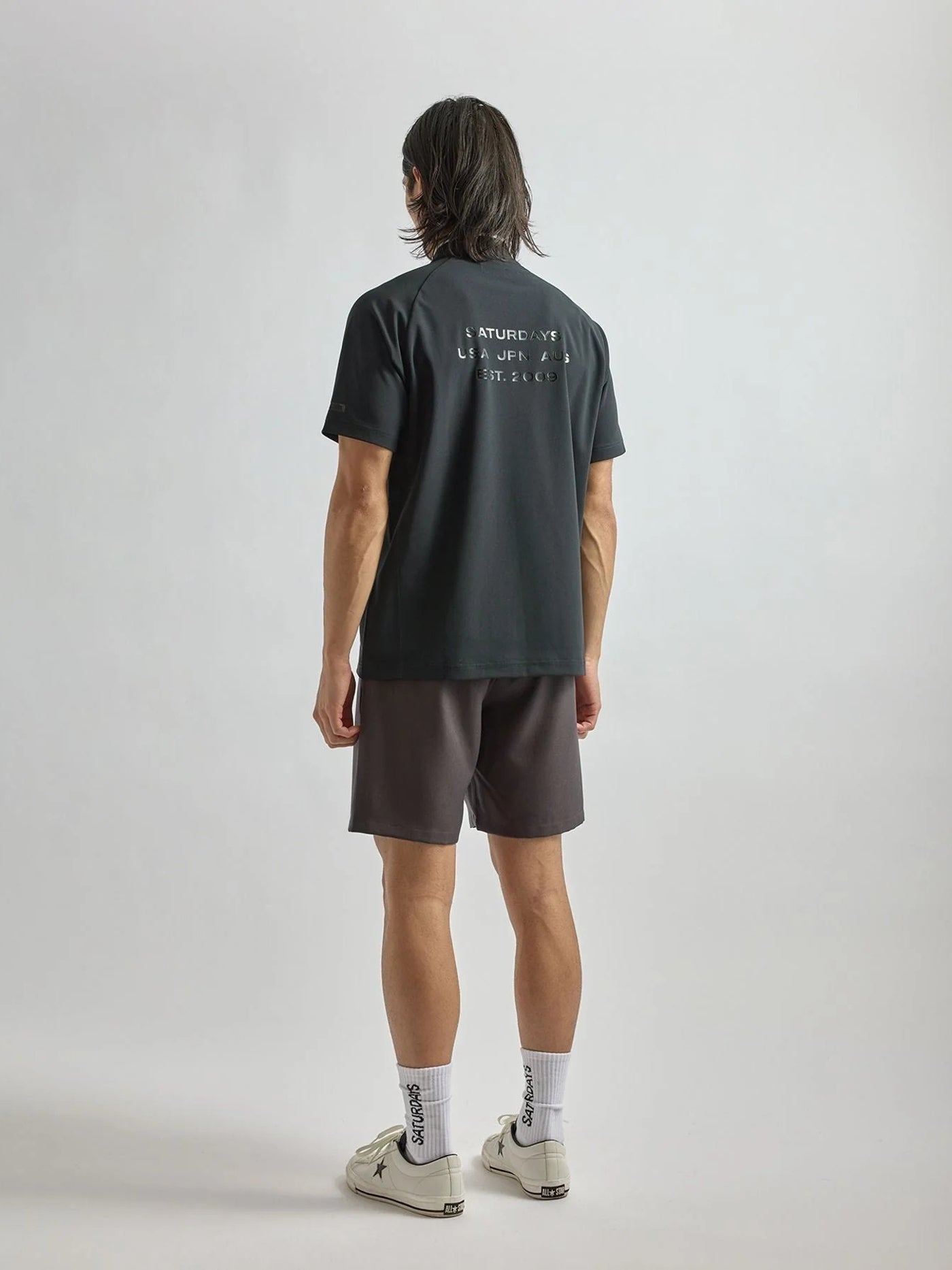 Ss Mock Neck Shirt /  Black