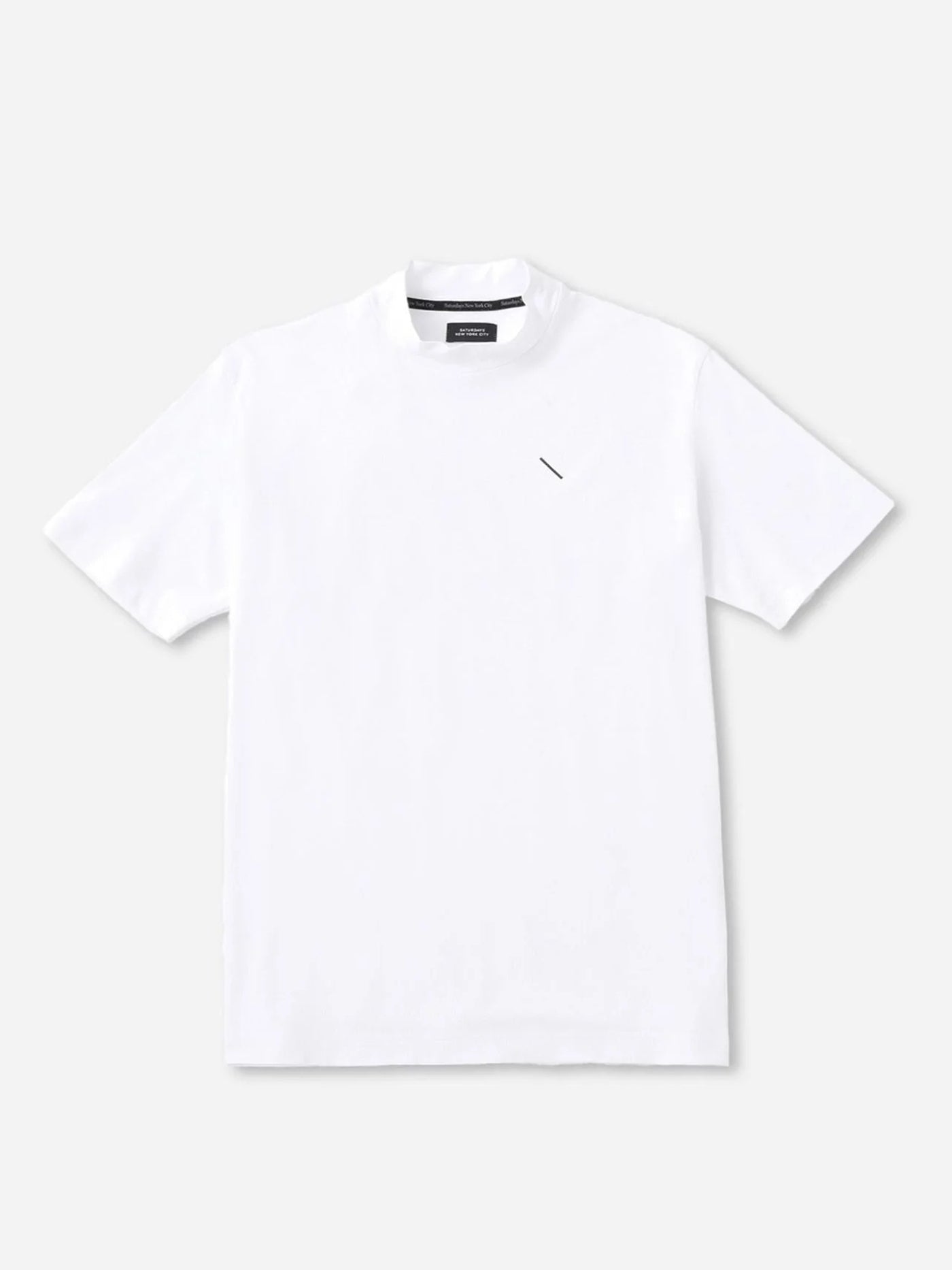SS Dot Mesh Half Mockneck Shirt / White – ADVANTAGE