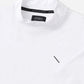 SS Dot Mesh Half Mockneck Shirt /  White