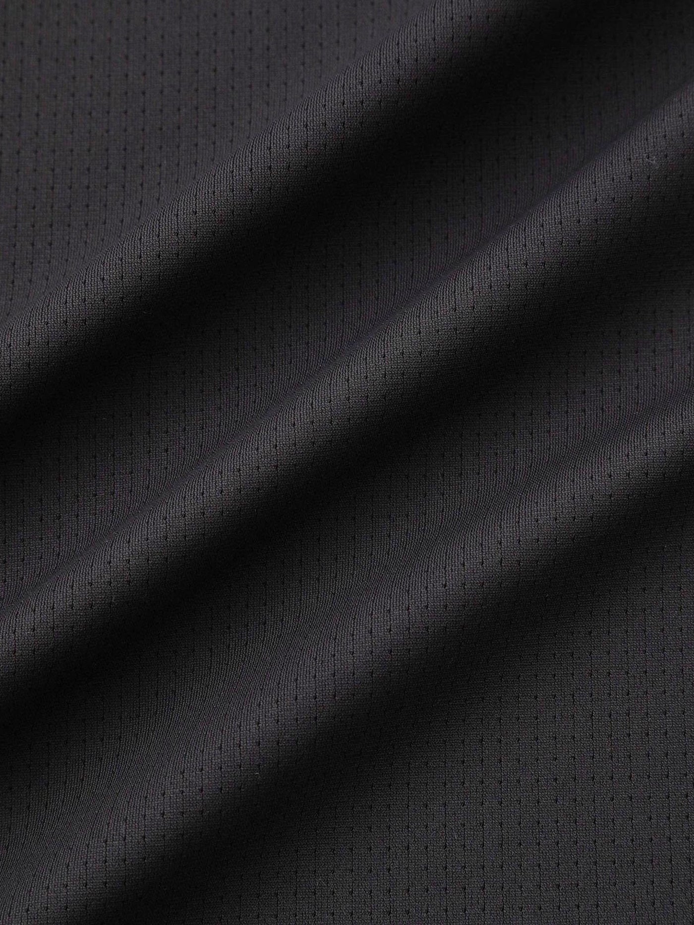 SS Dot Mesh Half Mockneck Shirt /  Black