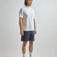 SS Dot Mesh Half Mockneck Shirt /  White