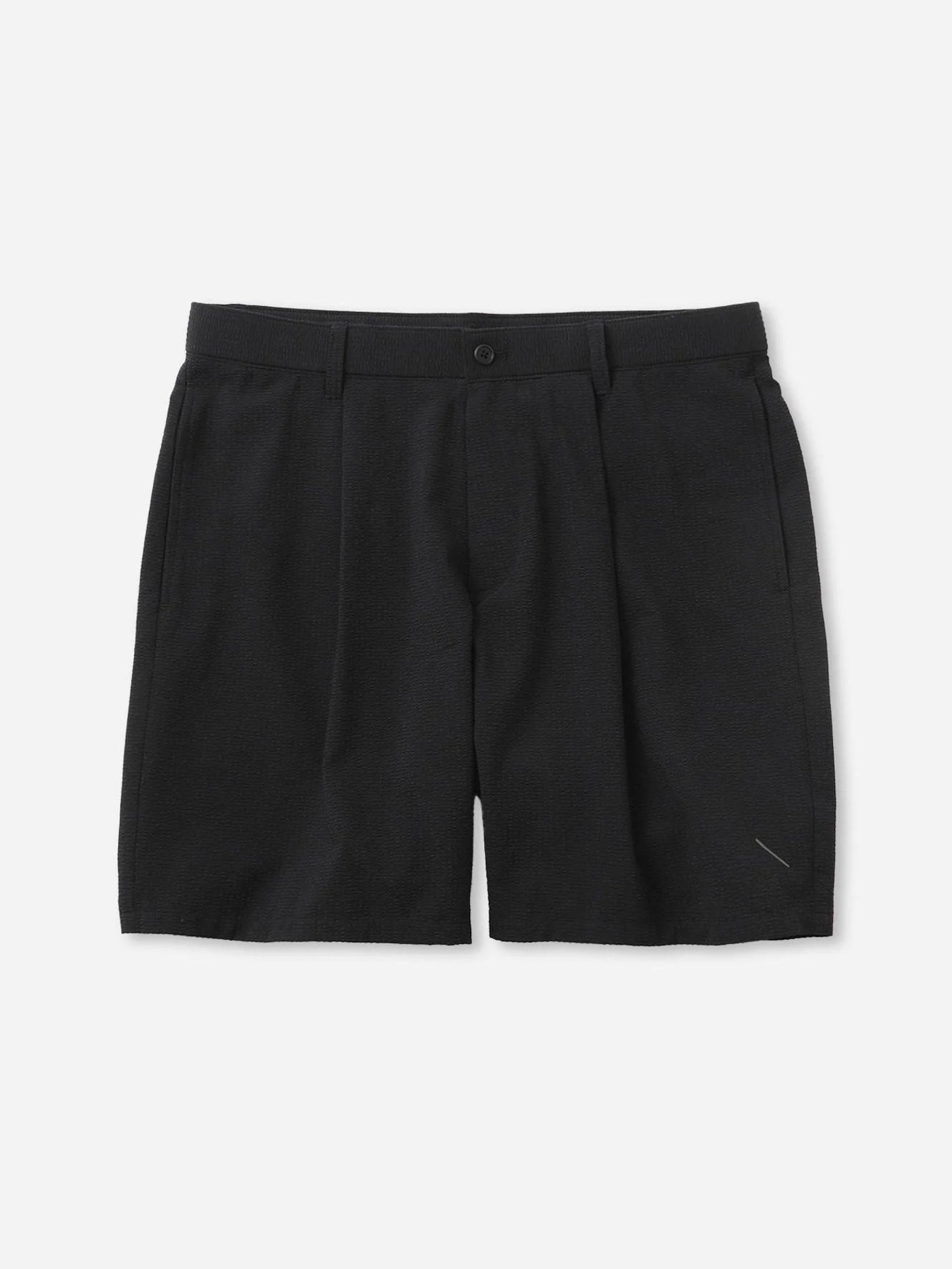 Seersucker Shorts / BLACK