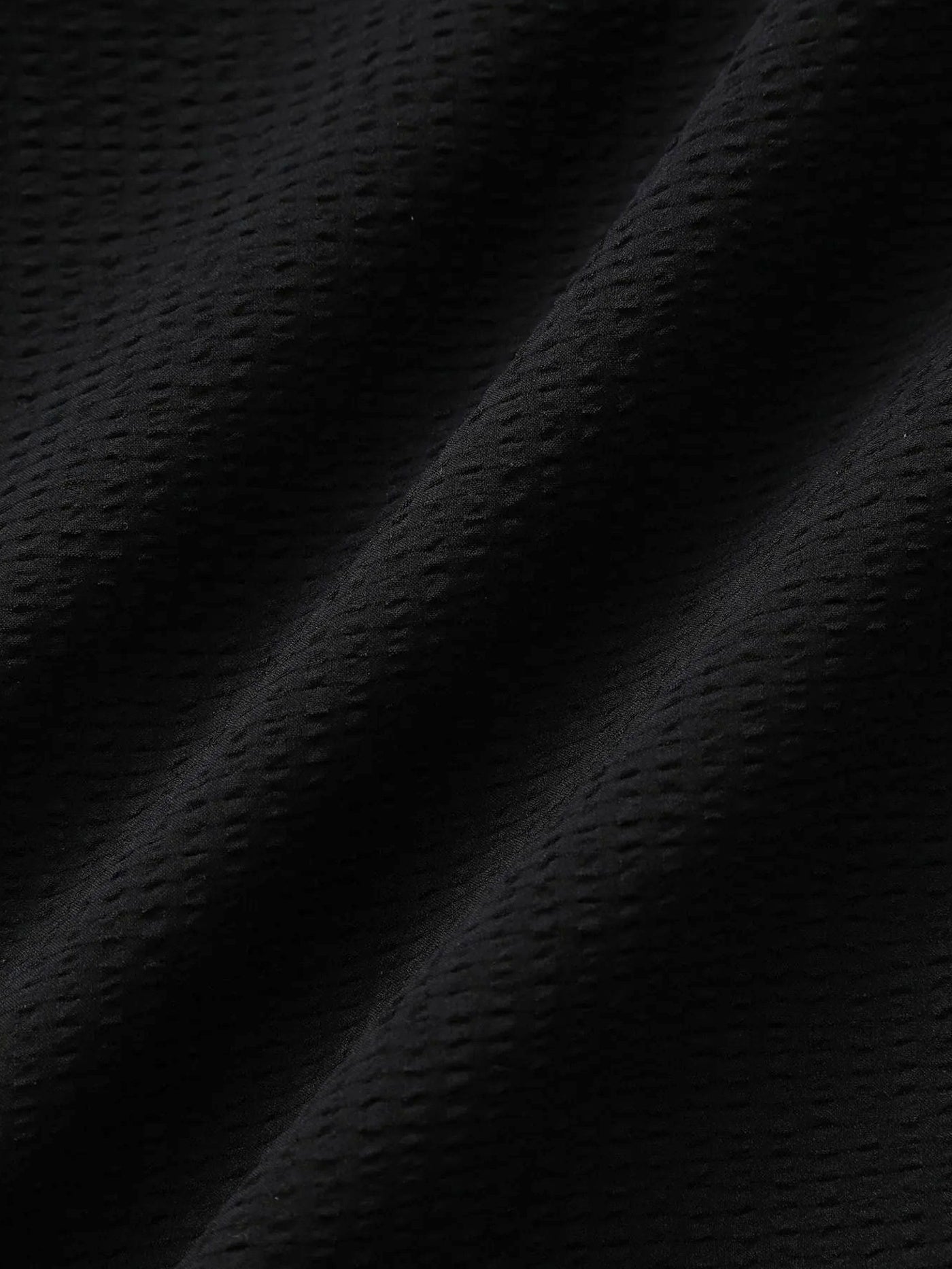 Seersucker Shorts / BLACK
