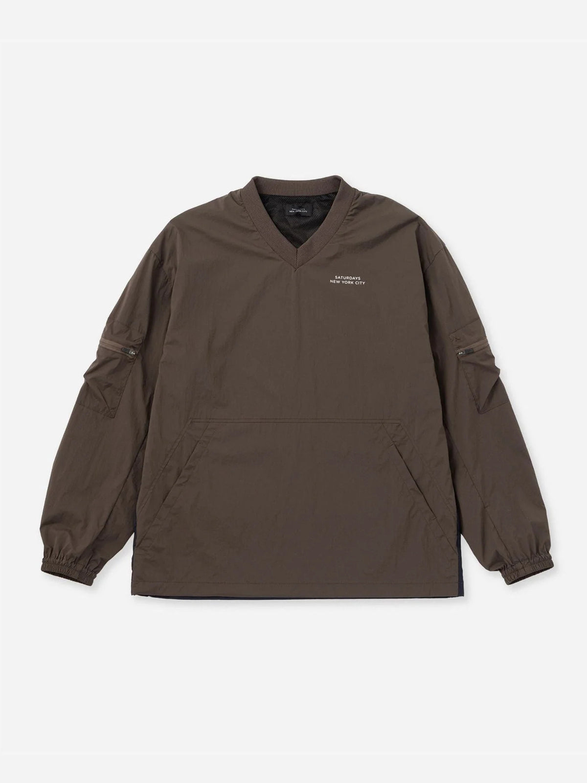 Crispy Nylon Switch Snead Jacket / BROWN
