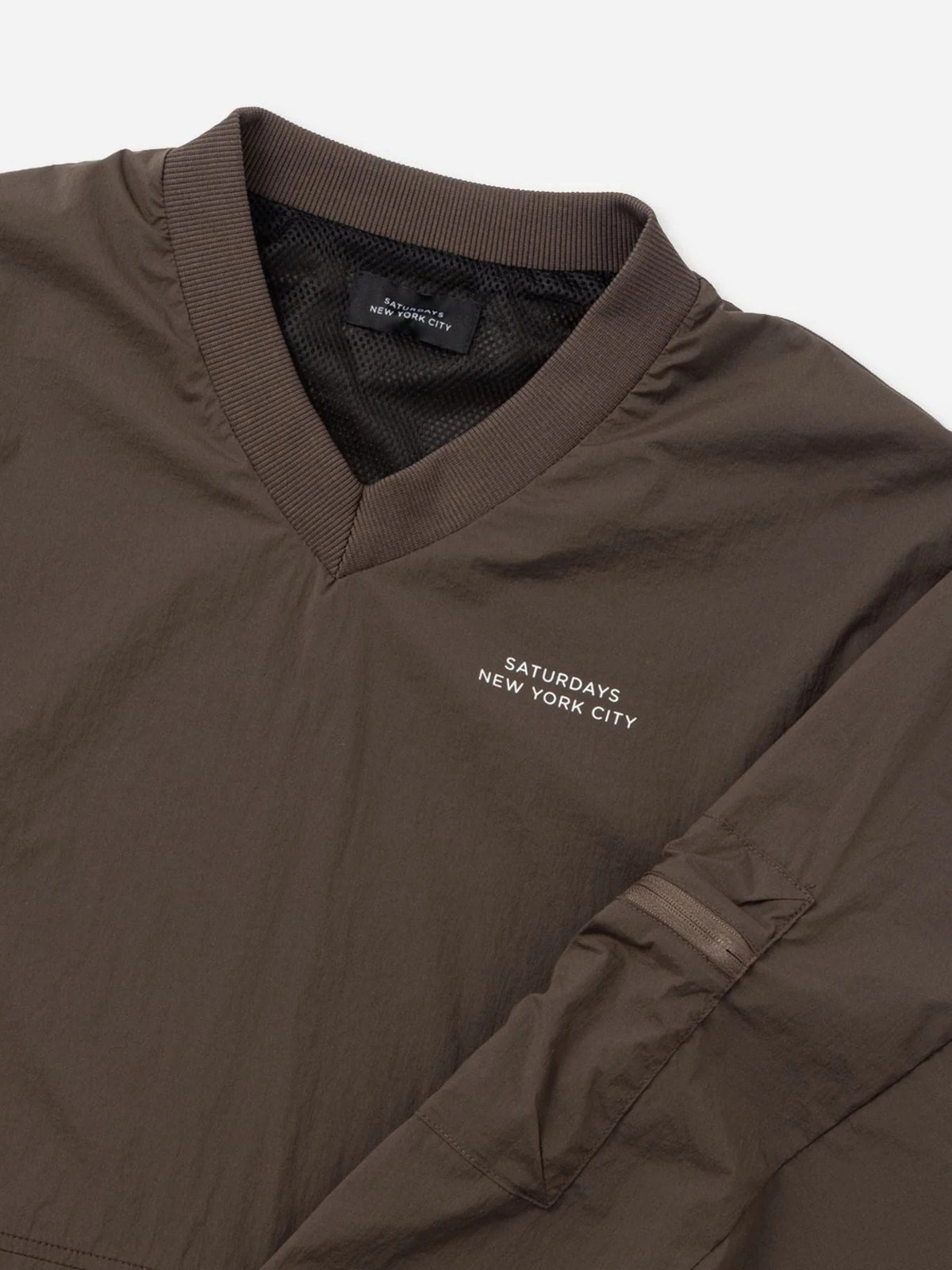 Crispy Nylon Switch Snead Jacket / BROWN