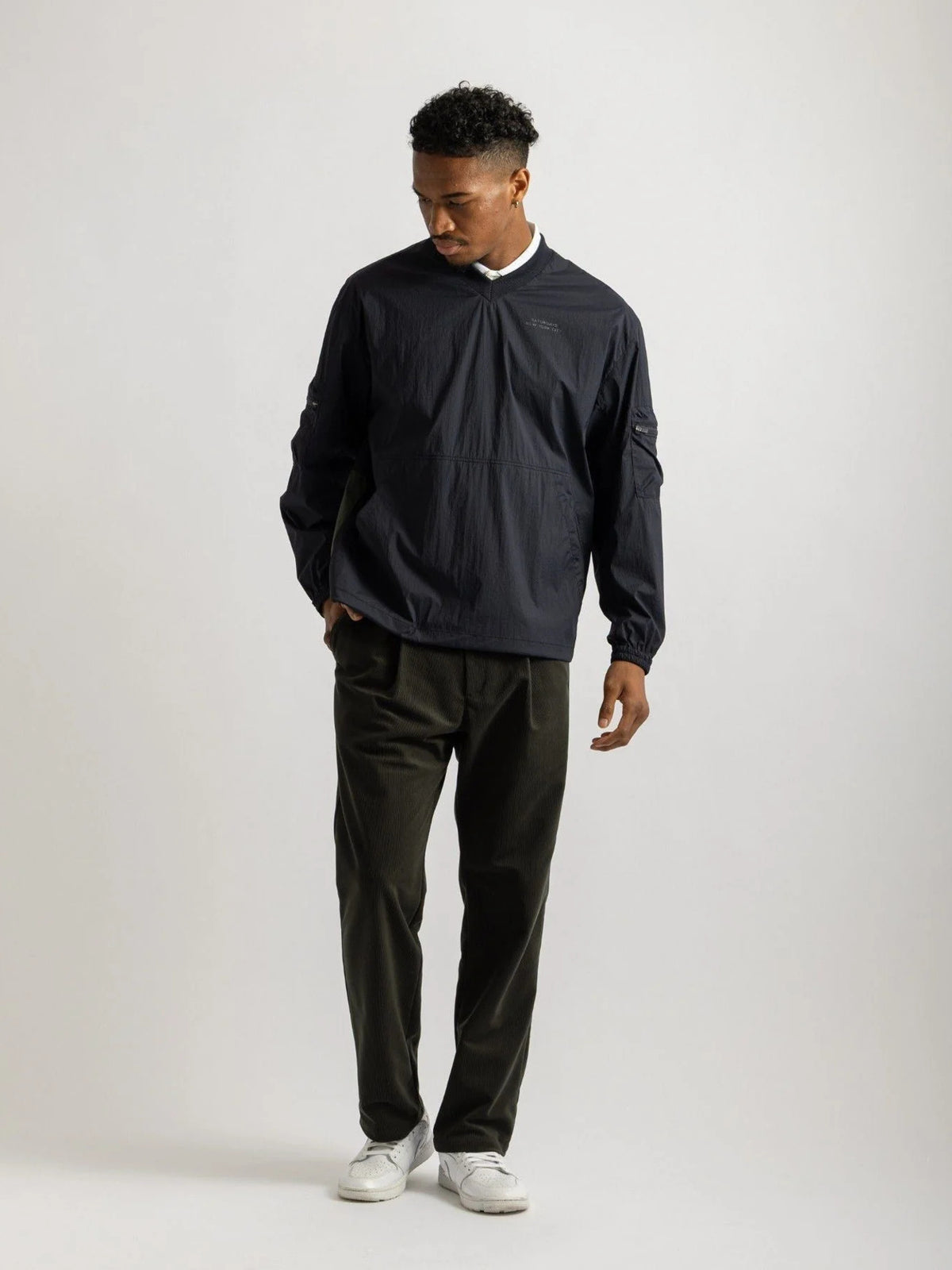 Crispy Nylon Switch Snead Jacket / BROWN