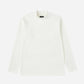 Waffle Mockneck LS / WHITE