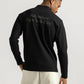 Waffle Mockneck LS / BLACK