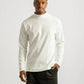 Waffle Mockneck LS / WHITE