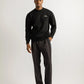 Jacquard Stripe Crewneck Knit / BLACK