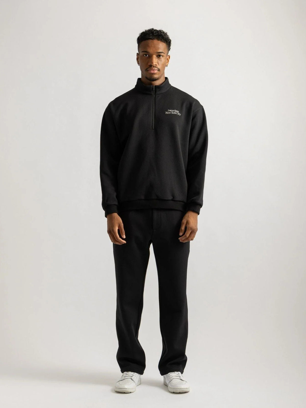 Kersey Sweat Half Zip Pullover / BLACK