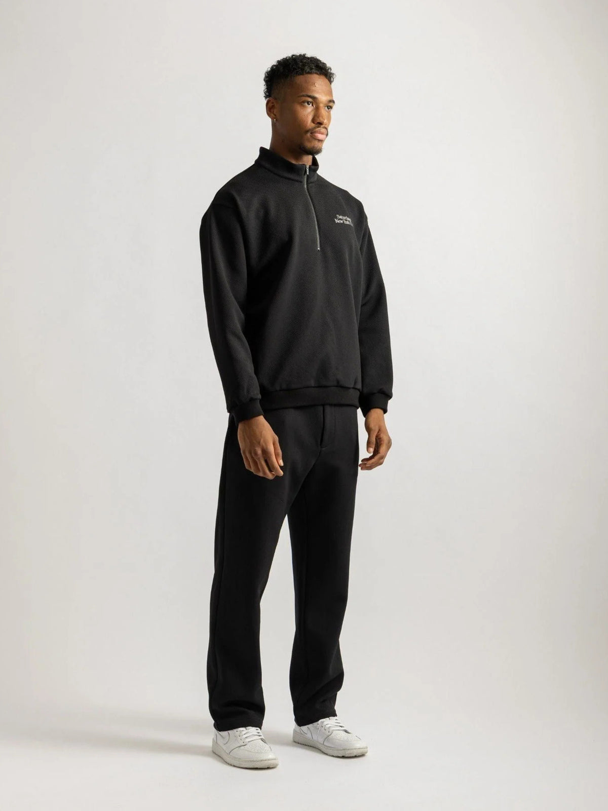 Kersey Sweat Half Zip Pullover / BLACK