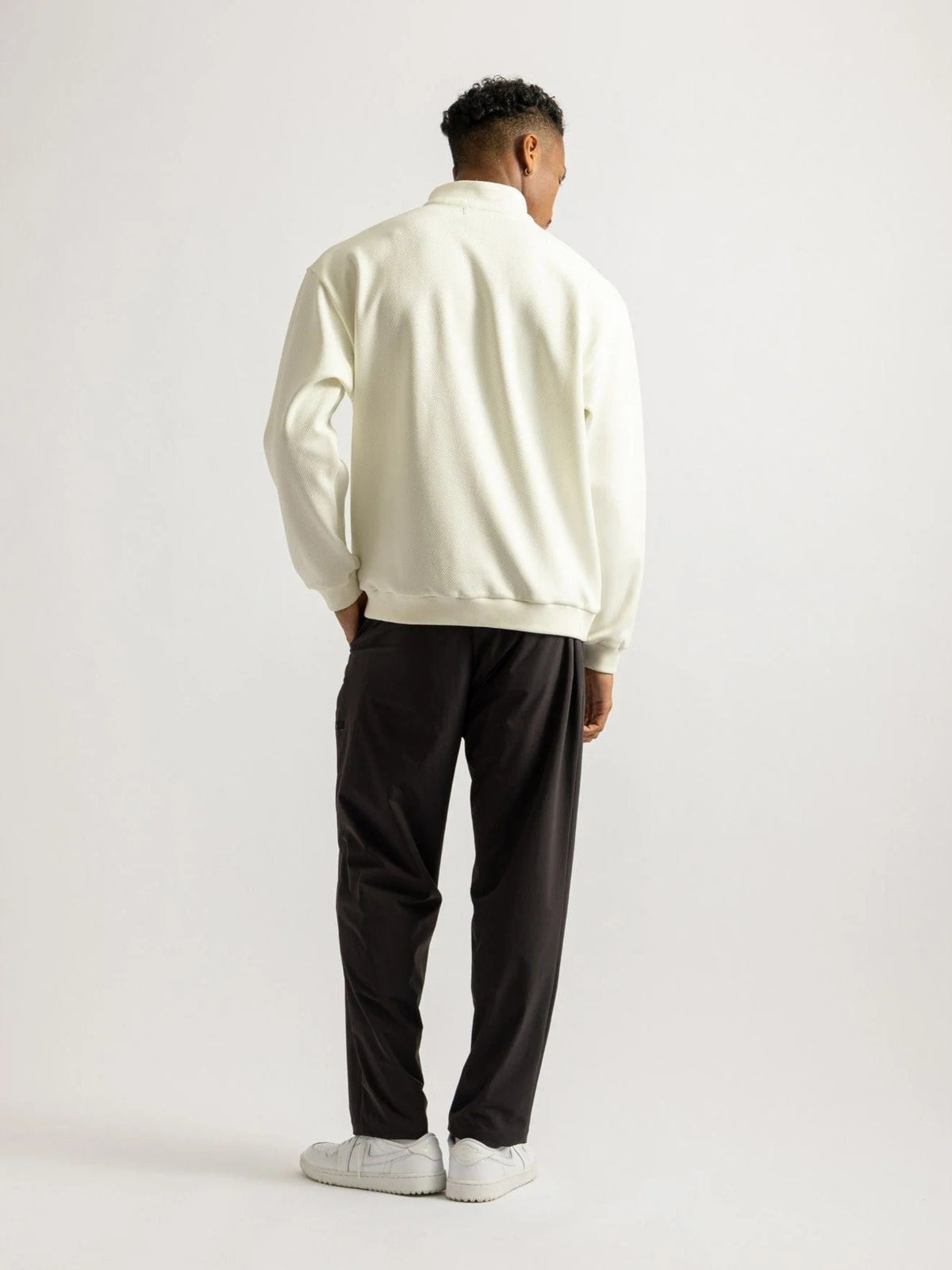 Kersey Sweat Half Zip Pullover / WHITE