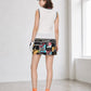 (DECEMBER MAY) Mesh-paneled sleeve less mock neck  / WOMEN  / WHITE