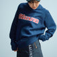 MIZUNO Classic Logo Print Crew Sweat(NAVY)