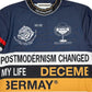 (DECEMBER MAY) Post-modernism mock neck shirt / WOMEN  / NAVY