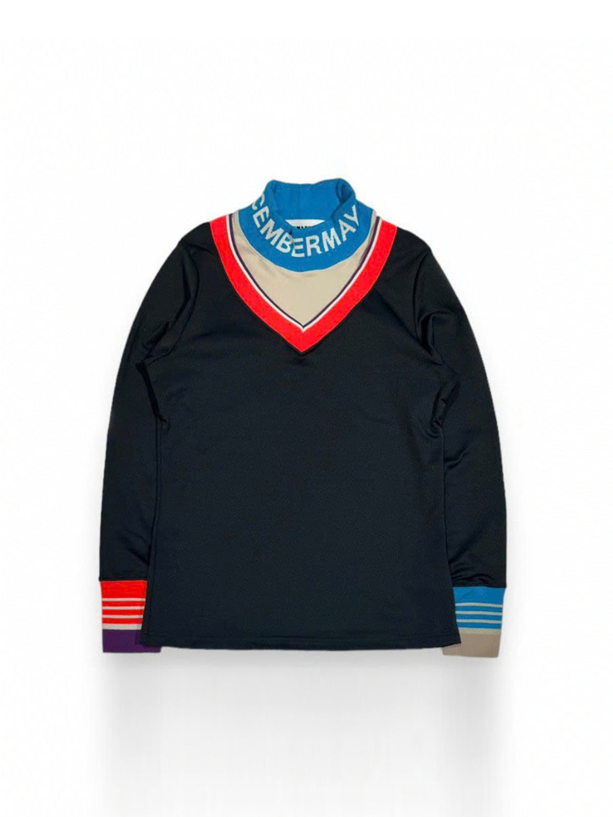 (DECEMBER MAY) Fake layered warmmock / WOMEN  / BLACK