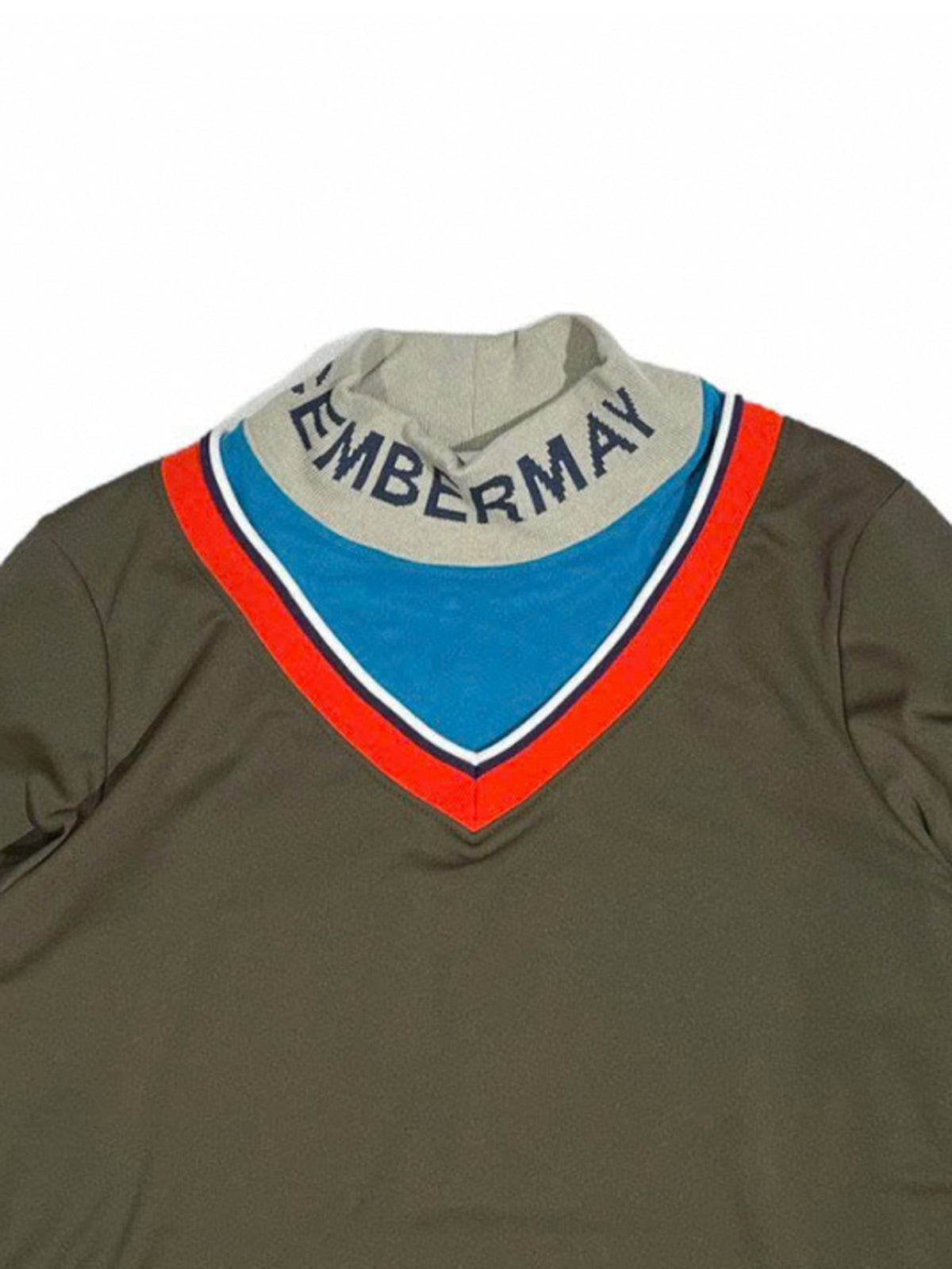 (DECEMBER MAY) Fake layered warmmock / WOMEN  / KHAKI