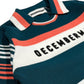 (DECEMBER MAY) Stripe knit polo / WOMEN  / D.GREEN
