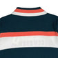 (DECEMBER MAY) Stripe knit polo / WOMEN  / D.GREEN