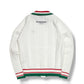 (DECEMBER MAY) Calm stripe knit polo / WOMEN  / WHITE