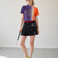 (DECEMBER MAY) Asymmetry pleats skirt / WOMEN  / BLACK