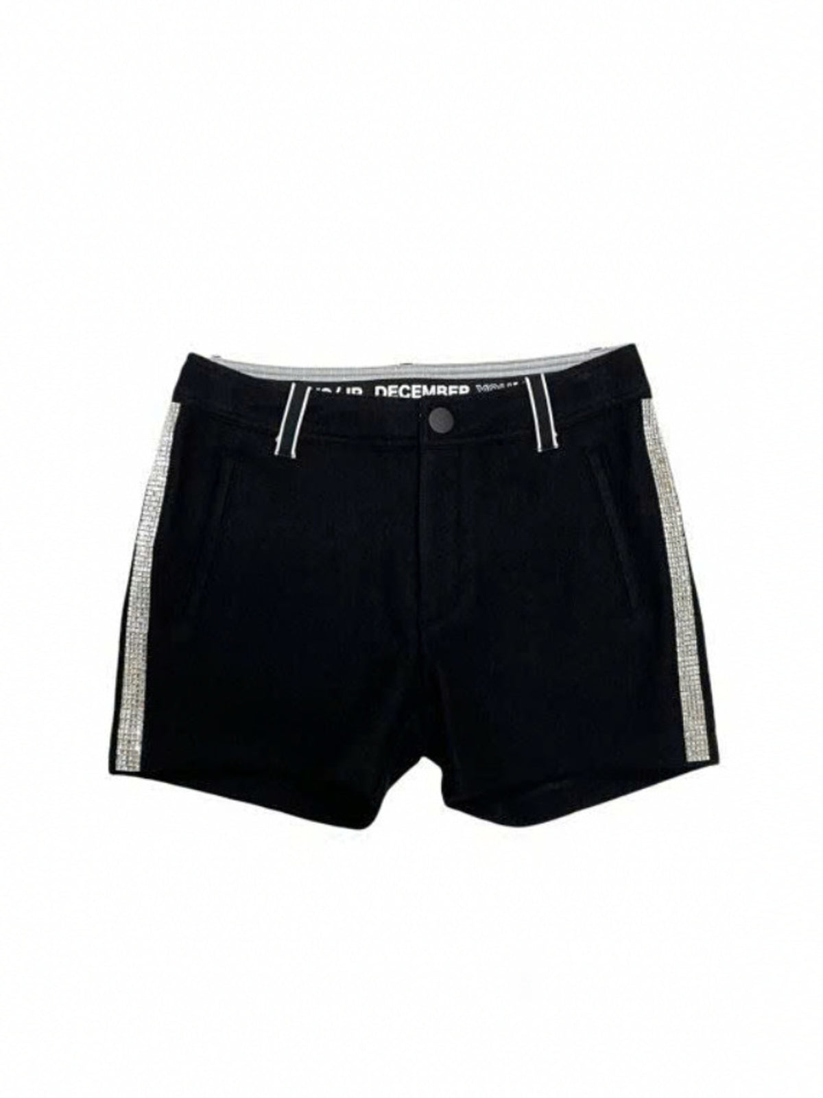 (DECEMBER MAY) Sparkle stone Shorty / WOMAN  / BLACK