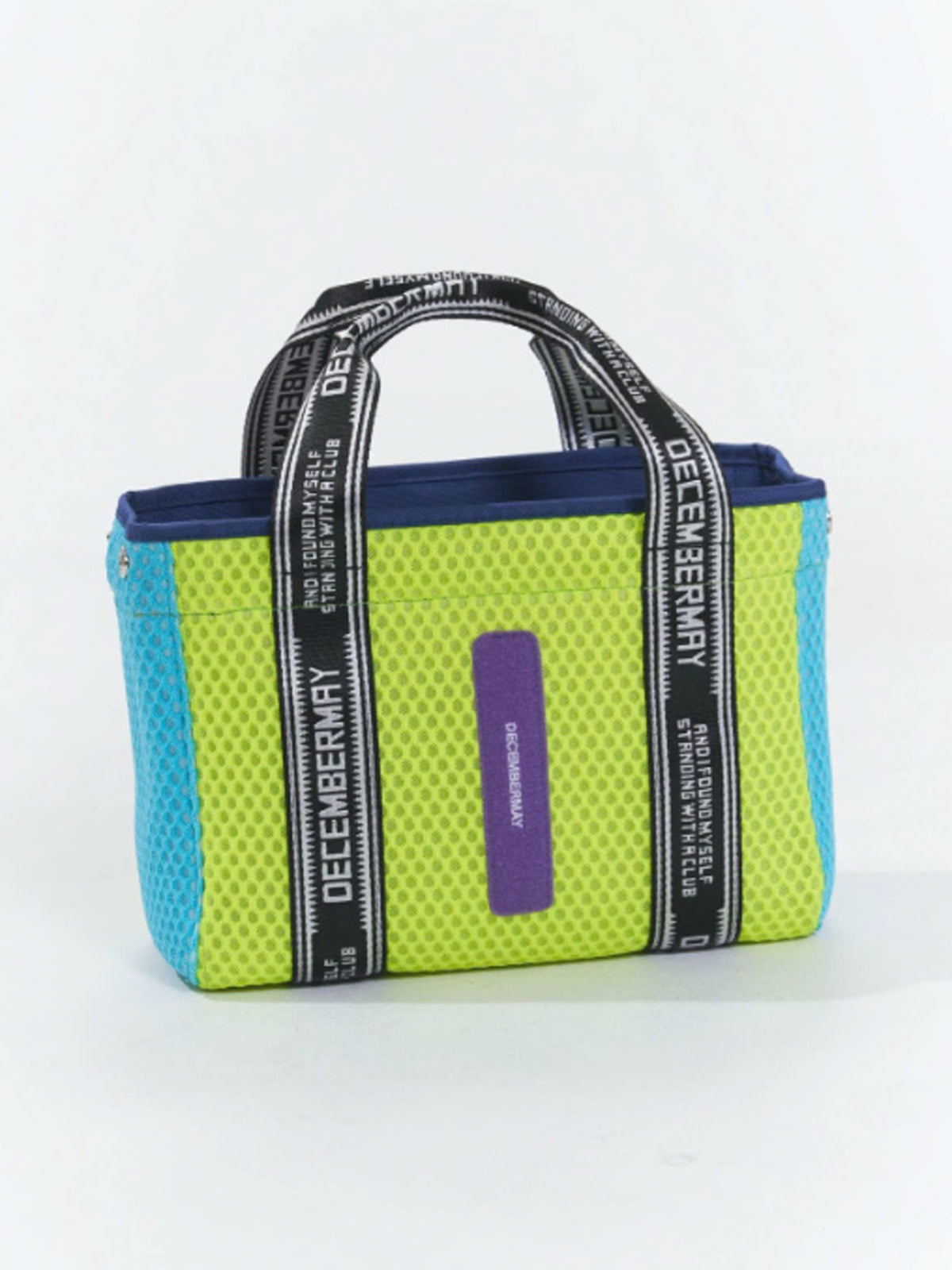 (DECEMBER MAY) 2WAY mesh mini tote / YELLOW
