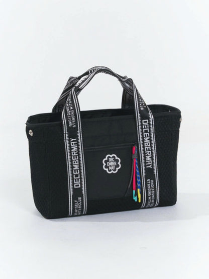 (DECEMBER MAY) 2WAY mesh mini tote / BLACK