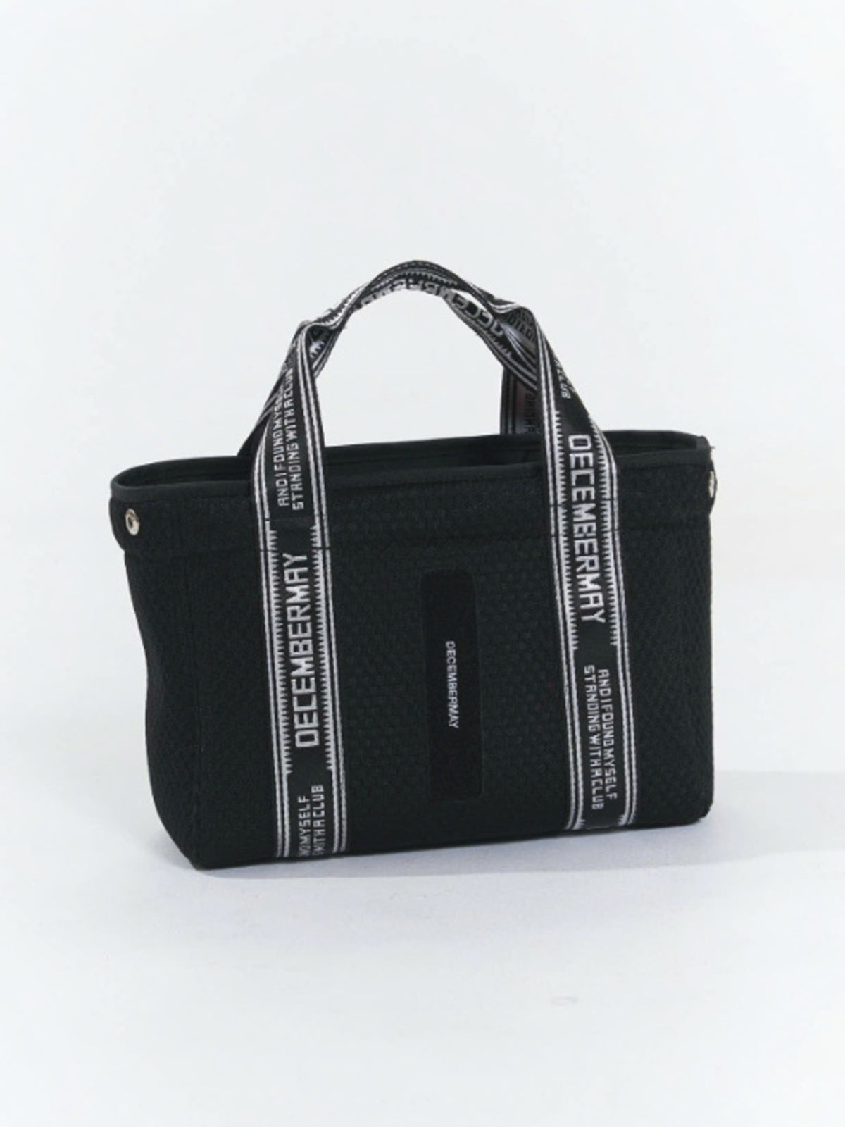 (DECEMBER MAY) 2WAY mesh mini tote / BLACK