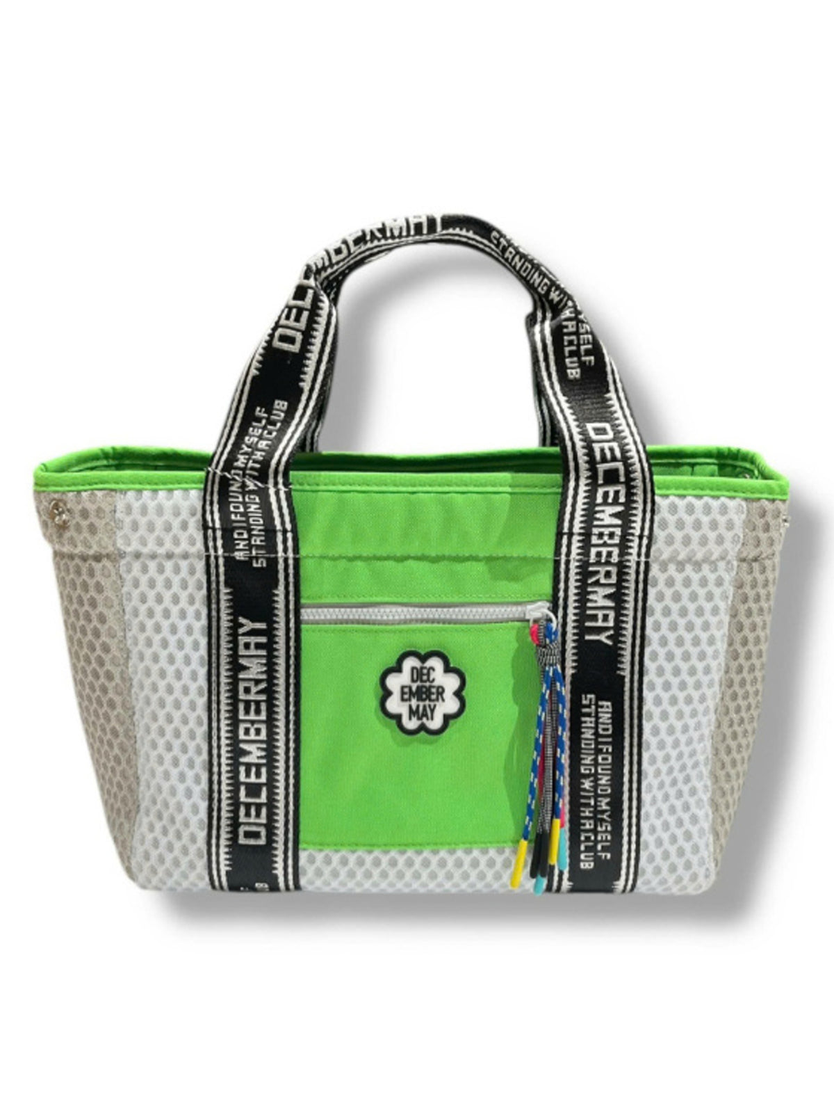 (DECEMBER MAY) 2WAY mesh mini tote / WHITE